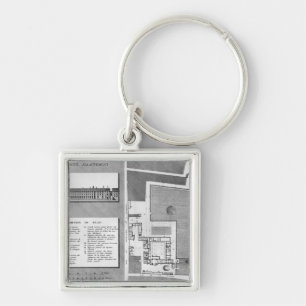 Plan of the Maternite Port-Royal Keychain