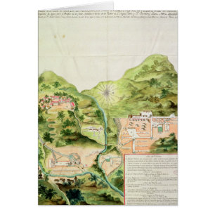 Plan of the Mines of Oaxaca, Mexico, 1785-87