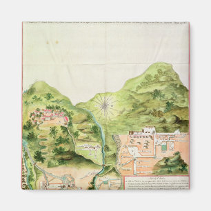 Plan of the Mines of Oaxaca, Mexico, 1785-87 Magnet