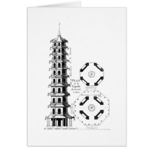 Plan of the Pagoda at Kew, from 'Jardins Anglo-Chi