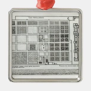 Plan of the Palace and Garden Metal Ornament