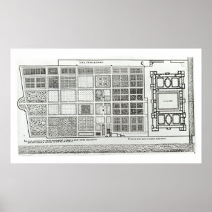 Plan of the Palace and Garden Poster