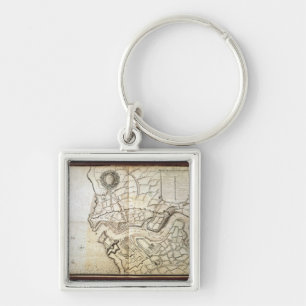 Plan of the Port and Arsenal of Brest, 1676 Keychain