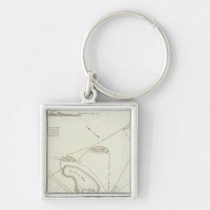 Plan of the Port of Veracruz Keychain