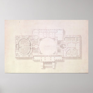 Plan of the Principal Story of the Capitol, Poster