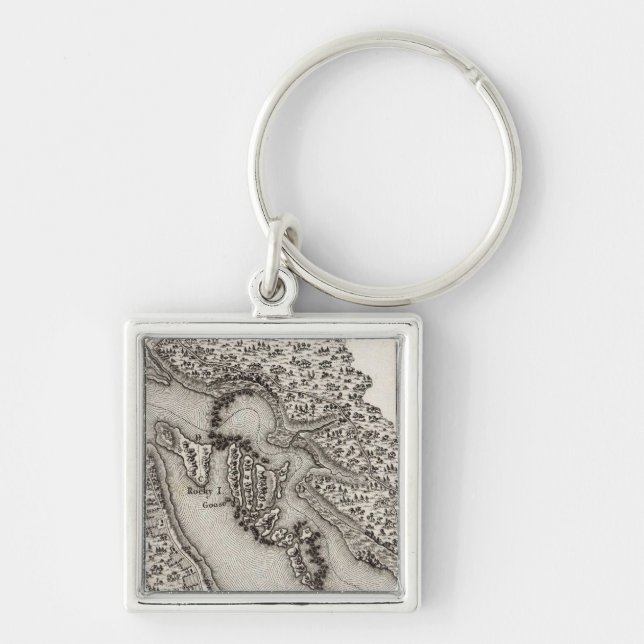 Plan of the Rapids or Falls of the Ohio Keychain (Front)