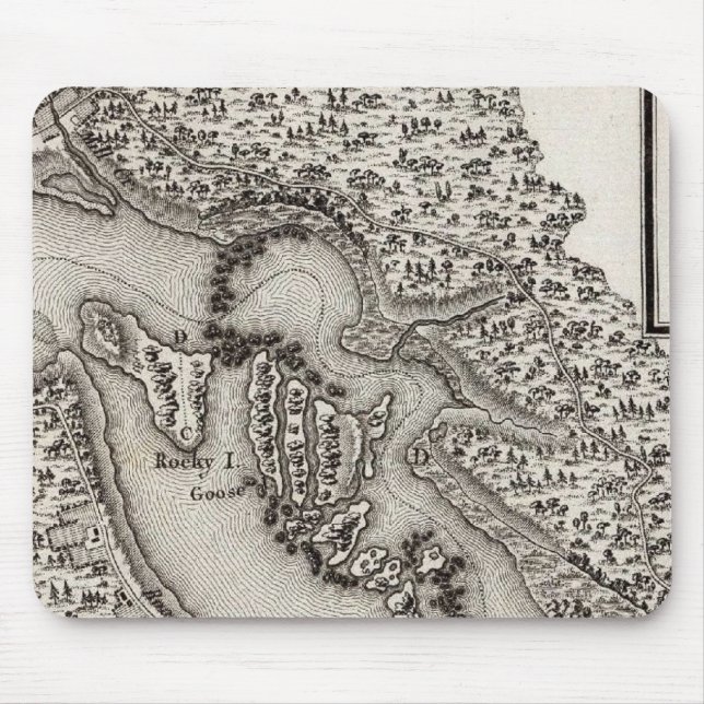 Plan of the Rapids or Falls of the Ohio Mouse Pad (Front)