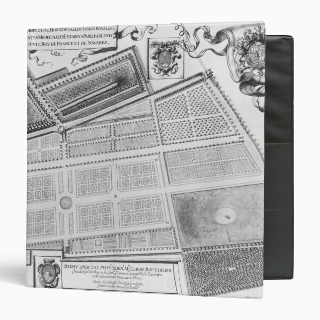 Plan of the Royal Garden Binder (Front/Inside)