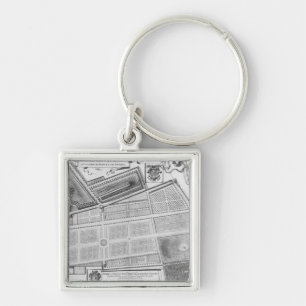 Plan of the Royal Garden Keychain