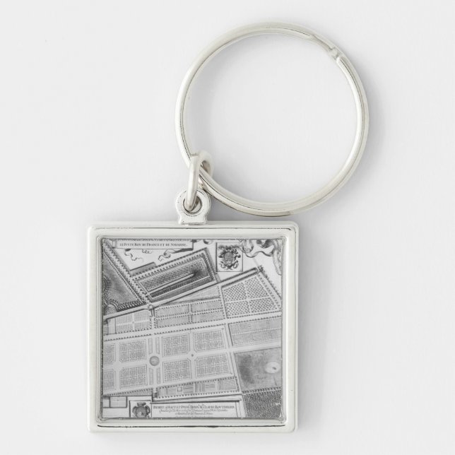 Plan of the Royal Garden Keychain (Front)