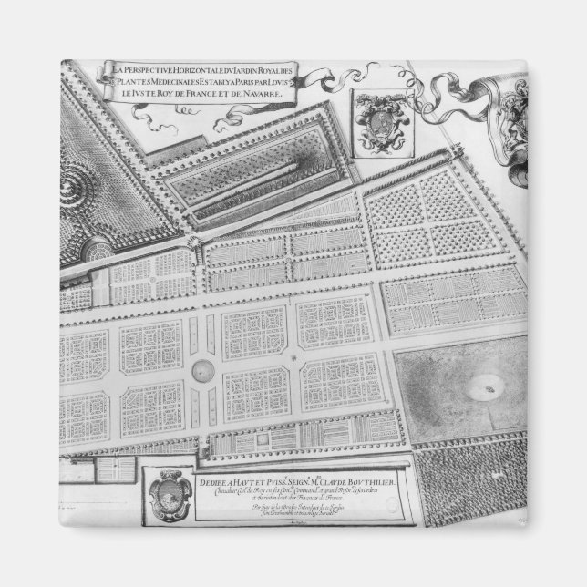 Plan of the Royal Garden Magnet (Front)