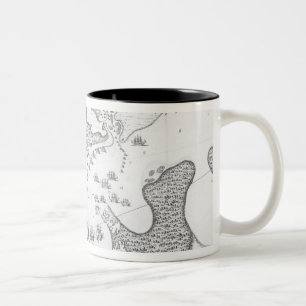 Plan of the Town and Harbour of Cartagena Two-Tone Coffee Mug