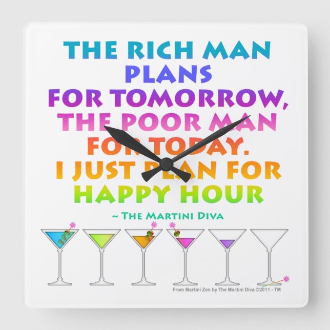 PLAN POUR HORLOGE MURALE HAPPY HOUR (Recto)
