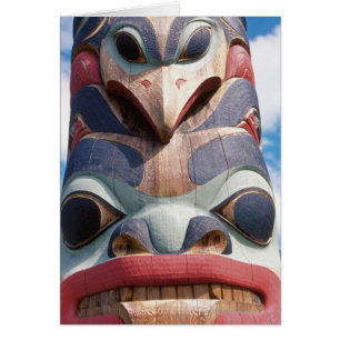 Plan rapproché de poteau de totem dans Sitka,