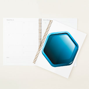 Plan spiral Hexagon Bleu