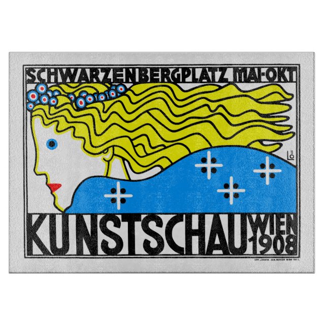 Planche À Découper 1908 Vienne Art Nouveau Salon Art Nouveau Maiden (Devant)