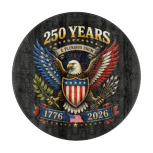 Planche À Découper 250 Ans d'Amérique 1776 2026 250e Anniversaire