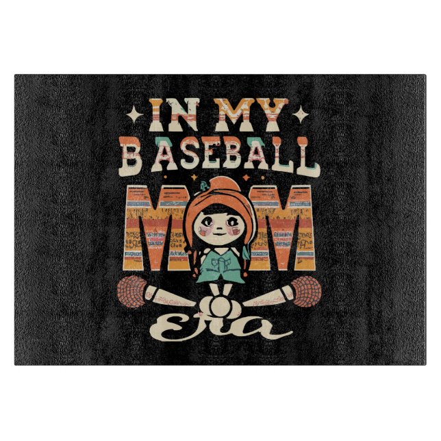 Planche À Découper À l'ère de ma mère de baseball (Devant)