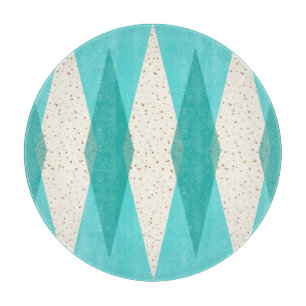 Planche à découper à motifs de losanges moderne de