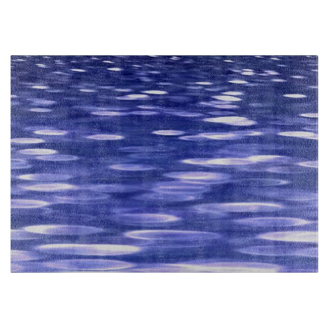 Planche À Découper Abstrait #3 : Bleu shimmer (Devant)