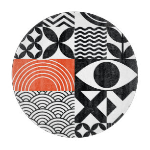 Planche À Découper Abstrait moderne : toile de design artistique.