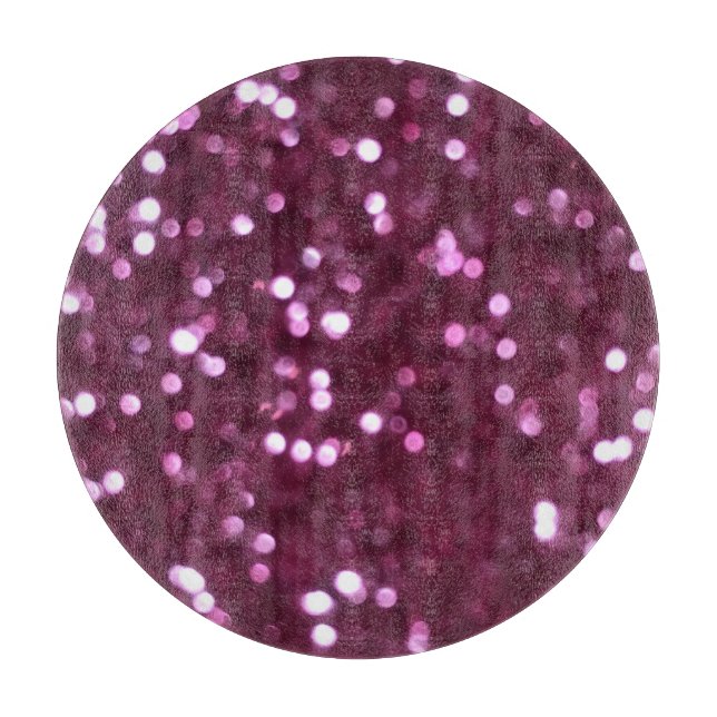 Planche À Découper Abstrait rose, lumières déconcentrées bokeh. (Devant)