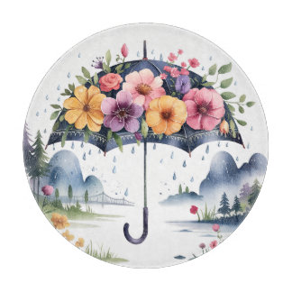 Planche À Découper Accessoire de cuisine stylé et durable Floral