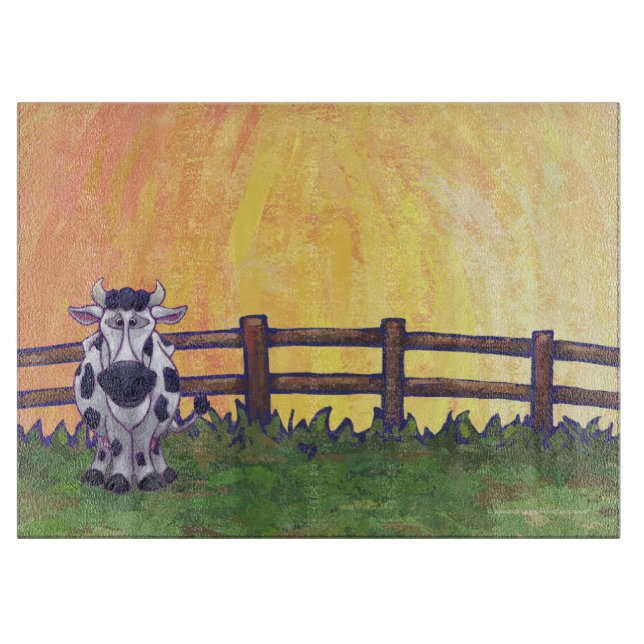 Planche À Découper Accessoires Cuisine Cute Cow (Devant)