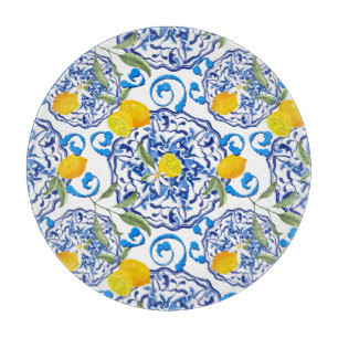 Planche À Découper Acitrus d'été, boho, bohème, floral méditerran