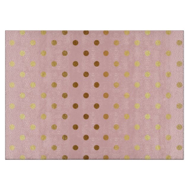 Planche À Découper Adorable Faux Pois d'or (Devant)