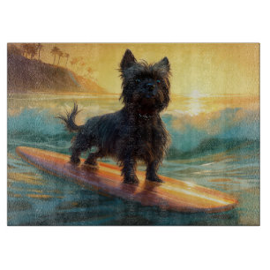 Planche À Découper Affenpinscher Beach Surf Peinture