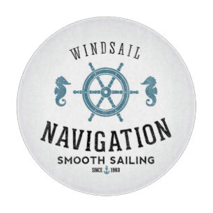 Planche À Découper Affiche de navigation de Windsail
