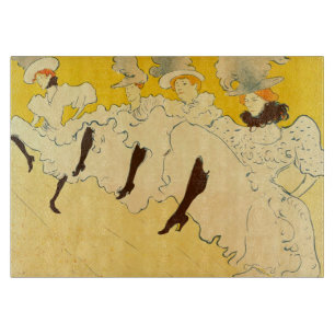 Planche À Découper Affiche de Toulouse Lautrec Jeune Fille Jaune Dans