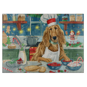 Planche À Découper Afghan Hound Holiday Baking : Noël festif