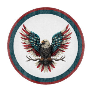 Planche À Découper Aigle rustique patriotique américain/américain cha