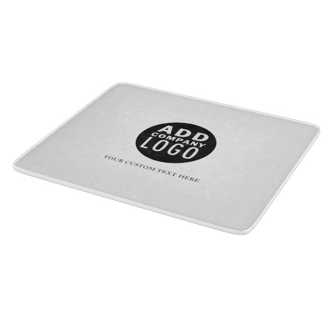 Planche À Découper Ajouter votre propre logo Texte personnalisé | (Coin)