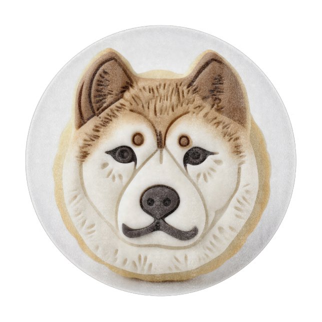 Planche À Découper Akita Chien 3D Inspiré (Devant)