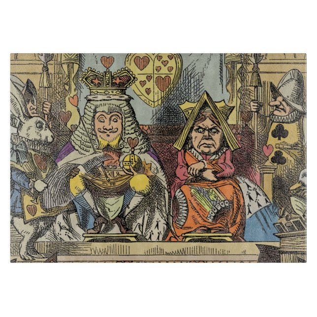 Planche À Découper Alice à Wonderland Cheshire Cat Characters (Devant)