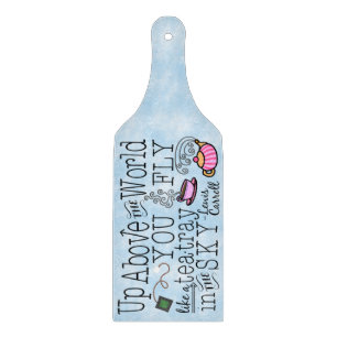 Planche À Découper Alice dans la citation lunatique de Carroll de th