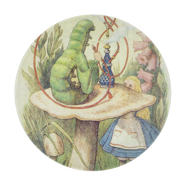 Planche À Découper Alice rencontre la Caterpillar (Devant)