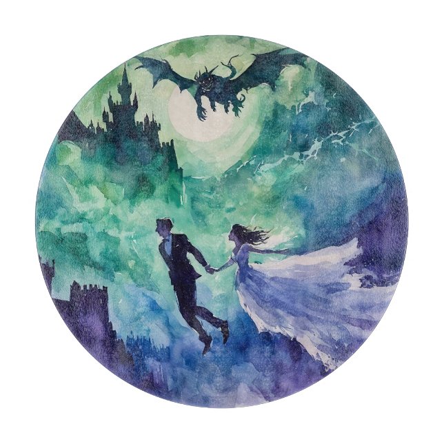 Planche À Découper Amateurs de vol - Peinture aquarelle (Devant)