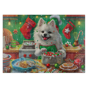 Planche À Découper American Eskimo Gîtes : Noël festif