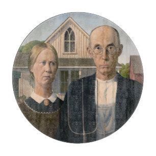 Planche À Découper American Gothic : Vie rurale pauvre paysan