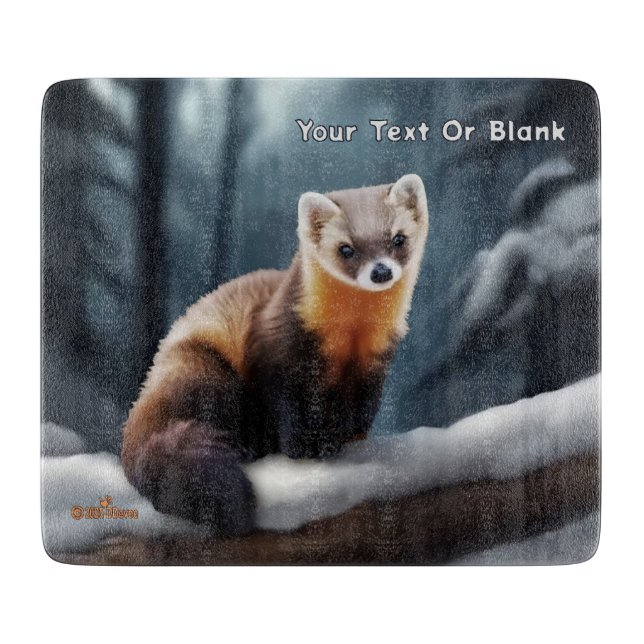 Planche À Découper American Pine Marten (Devant)