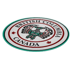 Planche À Découper Amérindien Noir Haida Art Thunderbird