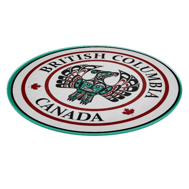 Planche À Découper Amérindien Noir Haida Art Thunderbird (Coin)