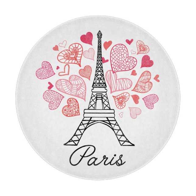 Planche À Découper Amour de Paris, France (Devant)