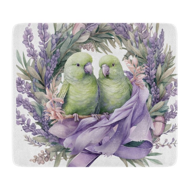 Planche À Découper Amoureux de Lavande (Devant)