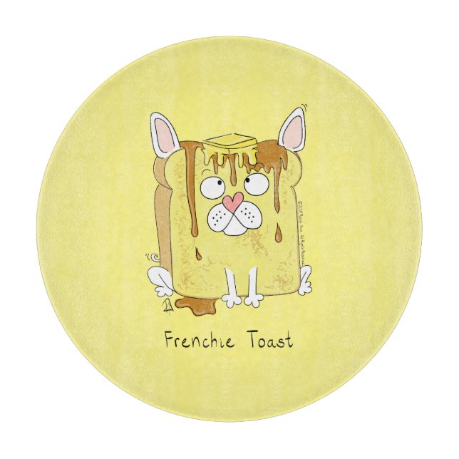 Planche À Découper Amusant Français Bulldog Frenchie Chien mignon Enf (Devant)