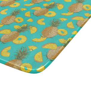 Planche À Découper Ananas En Couleur Turquoise